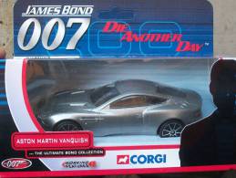 CORGI TOYS - SERIE 007 ASTON MARTIN VANQUISH  AVEC SA  BOITE  Scala 1/36 - Corgi Toys