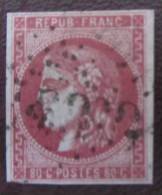 1870 Y&T 49 - 80c Rose Signe Calves TBien - Cote: 400 - 1870 Emission De Bordeaux