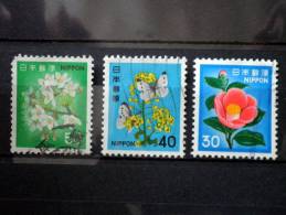 Japan - 1980 - Mi.nr.1441-1443 - Used Set - Plants, Animals, A National Cultural Heritage - Definitives - Gebraucht