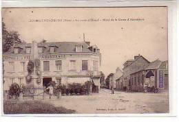 27 BOURGTHEROULDE ( Eure ) -La Route D'Elboeuf - Hôtel De La Corne D'Abondance - F. CANCHEL - Monument Aux Morts Fleuri - Bourgtheroulde