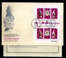 1978(21/04) SUPERB FDC  WITH EXPLANATION Y.T.410-412 SAMOA I SISIFO 25TH ANNIV.CORONATION ELISABETH II - Samoa (Staat)