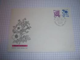 Enveloppe églantine, Bleuet Avec Cachet Seau, Gobelet, Pilon - Pologne - Pharmazie