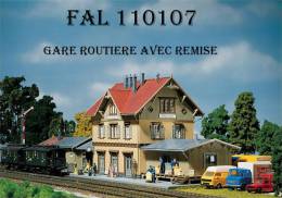 - FALLER - GARE Avec Remise - HO - Réf 110107 - Lokomotiven