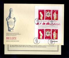 1978(21/04) SUPERB FDC WITH EXPLANATION Y.T. 394-396 BELIZE-25TH ANNIV.CORONATION ELISABETH II - Belice (1973-...)