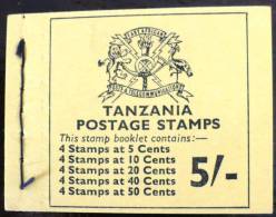 TANZANIE Papillons, (carnet De La Serie Yvert 33/47) Neuf Sans Charniere **. MNH Booklet (6 Scans) - Papillons