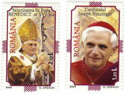 Romania / Religion / Pope Jozeph Ratzinger - Unused Stamps