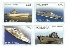 Romania / Military Boats / Fregata / Corveta - Unused Stamps