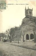 Morestel Place Du Marche Et L'eglise 1905 - Morestel