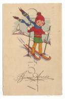 Bonneville (574) : GP D'un Enfant Skieur Illustration En 1934 (animée). - Bonneville