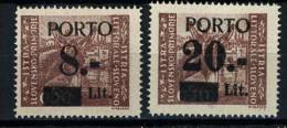 1945 - OCC. JUGOSLAVIA - ISTRIA E LIT. SLOVENO - Sass.  SEGNATASSE  3-5 - Mi. 5-7 -  NH -  (W028.....) - Occup. Iugoslava: Istria