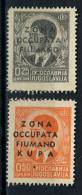 1941 - ZONA FIUMANO KUPA - Sass. 1-2 - Mi. 1-2 -  NH -  (W028.....) - Fiume & Kupa