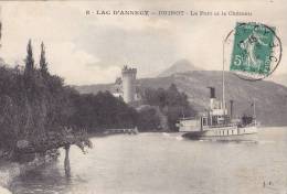 CPA  74 - LAC D' ANNECY - DUINGT - Le Port Et Le Château - Duingt