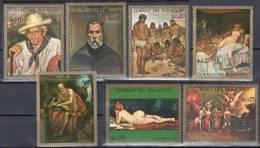 Paraguay 1972 - Art - Painting Mi 2325-31- 7v -  MNH - Desnudos