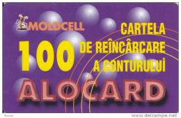 Moldova, Moldcell, 100 Alocard, 2 Scans. - Moldavia