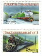 Turkey / Railways / Trains - Unused Stamps