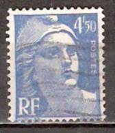 Timbre France Y&T N° 718A (4) Obl.  Marianne De Gandon.  4 F.50. Bleu. Cote 0,15 € - 1945-54 Marianne Of Gandon