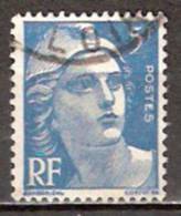 Timbre France Y&T N° 719B (2) Obl.  Marianne De Gandon.  5 F. Bleu. Cote 0,30 € - 1945-54 Marianne Of Gandon