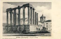 EVORA Templo De Diana (Edit  F A Martins) -  2 Scans PORTUGAL - Evora