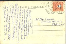 LPU5 - FRANCE ARC DE TRIOMPHE 2° SERIE 1f50 SUR CPA AU TARIF DU 6/4/1945 - 1944-45 Arc De Triomphe