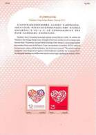 Folder Taiwan 2013 Valentine Day Stamps Love Heart Rose Flower Number Code - Ongebruikt