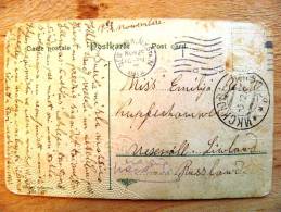 Post Card Sent From USA To Russia On 1912, New York, Christmas Greetings, 2 Scans - Brieven En Documenten