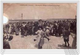 CPA   -   GRANDCAMP (14)  Monseigneur L´Eveque De Bayeux Sur La Plage  ( Carte Abimée) 1912 - Sin Clasificación