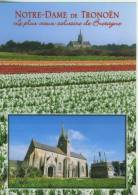 29 Notre- Dame De Tronoën Le Plus Vieux Calvaire De Bretagne Chapelle Gothique Et Calvaire Champs De Jacinthes TBE - Saint-Jean-Trolimon