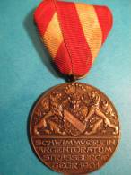 Club De Natation De Strasbourg/ Schwimmerein/Médaille Argent /Strassburge/1901 Et 1909    D124 - Swimming