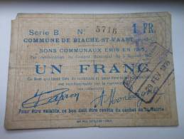 Pas-de-Calais 62 Biache-Saint-Vaast , 1ère Guerre Mondiale 1 Franc R - Bonos