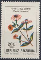 Argentina 1982 Mi 1558 Y YT 1312 Sc 1344 ** Zinnia Peruviana: Red Spider / Chinita Del Campo - Nuevos