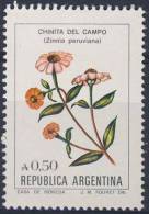 Argentina 1985 Mi 1756 YT 1478 Sc 1523 ** Zinnia Peruviana: Red Spider / Chinita Del Campo - Unused Stamps