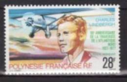 Polynésie Française Aérienne 1977  --Yvert   PA   125 -- Neufs **  Cote 9,50 € - 50 Eme Anniversaire Traversée Lindberg - Neufs