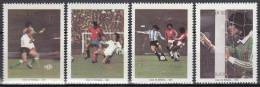 Spain 1982 World Cup, Argentina Sc1326a-d Sports, Soccer Players, Espamer 81 - 1982 – Espagne