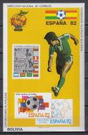 Spain 1982 World Cup, Bolivia MiBL118 Sports, Soccer - 1982 – Espagne