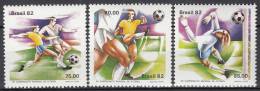 Spain 1982 World Cup, Brazil Sc1786-8 Sports, Soccer Players - 1982 – Espagne