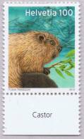 Switzerland 2012 Biber Beaver Castor ** MNH, Inscript. French - Roedores