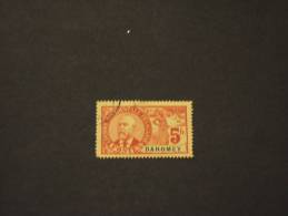 DAHOMEY - 1906/7 PITTORICA 5 Fr. - TIMBRATO/USED -TEMATICHE - Oblitérés