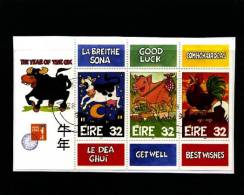 IRELAND/EIRE - 1997  YEAR OF THE OX   MS FINE USED - Blocs-feuillets