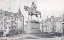 Germany Deutsches Reich PPC Magdeburg - Kaiser Wilhelm-Denkmal MAGDEBURG 1906 To LEUTZSCH (2 Scans) - Maagdenburg