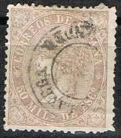 Sello 50 Mils Isabel Ii 1869, Fechador TORRELAVEGA (Santander), Num 98 º - Oblitérés