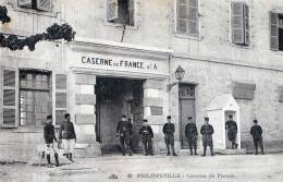 PHILIPPEVILLE - LA CASERNE DE FRANCE - BELLE CARTE TRES ANIMEE - TOP !!! - Skikda (Philippeville)