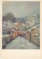 78 - Art - Peinture - Alfred Sisley - La Neige à Louveciennes - Louveciennes