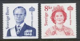 Sweden 2000 Facit # 2209-2210. Carl XVI Gustaf And Queen Silvia, Set Of 2, See Scann, MNH (**) - Ungebraucht