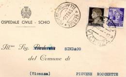 1945  CARTOLINA    CON ANNULLO PIOVENE ROCCHETTA VICENZA - Poststempel