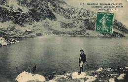 DAUPHINE  ENVIRONS D'ALLEVARD LES BAINS  LES SEPT LAUX  LE LAC DU COL    676  JAMAIS VUE SUR DELCAMPE - Autres