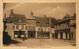 17  SANCOINS  2 CARTES   PLACE  DU COMMERCE   -   GRANDE RUE - Sancoins