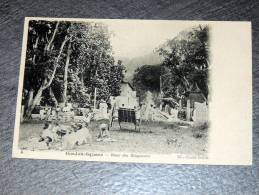 Carte Postale Ancienne : SEYCHELLES : Gordon Square , Banc Des Blagueurs , Animé - Seychelles