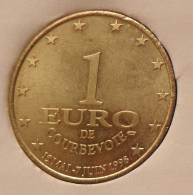 1 Euro Temporaire Precurseur De COURBEVOIE  1998, RRRR, Gute Erhaltung, BR, Nr. 238 - Euro Delle Città