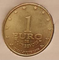 1 Euro Temporaire Precurseur De COURBEVOIE  1998, RRRR, Gute Erhaltung, BR, Nr. 238 - Euros Des Villes