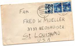 Freinsheim Old Cover Mailed To USA - Autres & Non Classés